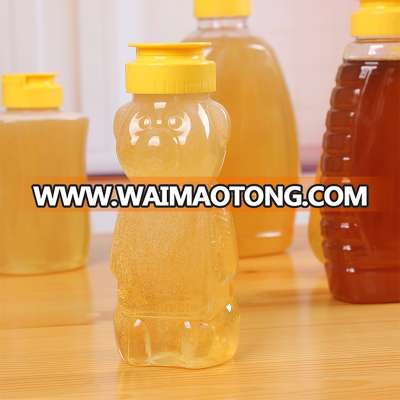 360ml Plastic Screw Cap Honey Bottles/Plastic Jars for with Metal Lid