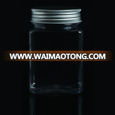 500g Wide Mouth Bottle Series Jar Plastic Square Bottle